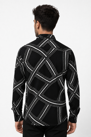 Black Printed Shirt