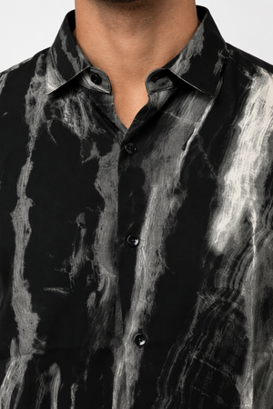 Dark Grey Printed Shirt
