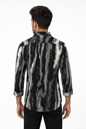 Dark Grey Printed Shirt