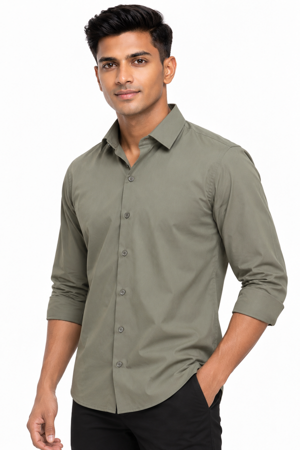 Light Green Plain shirt