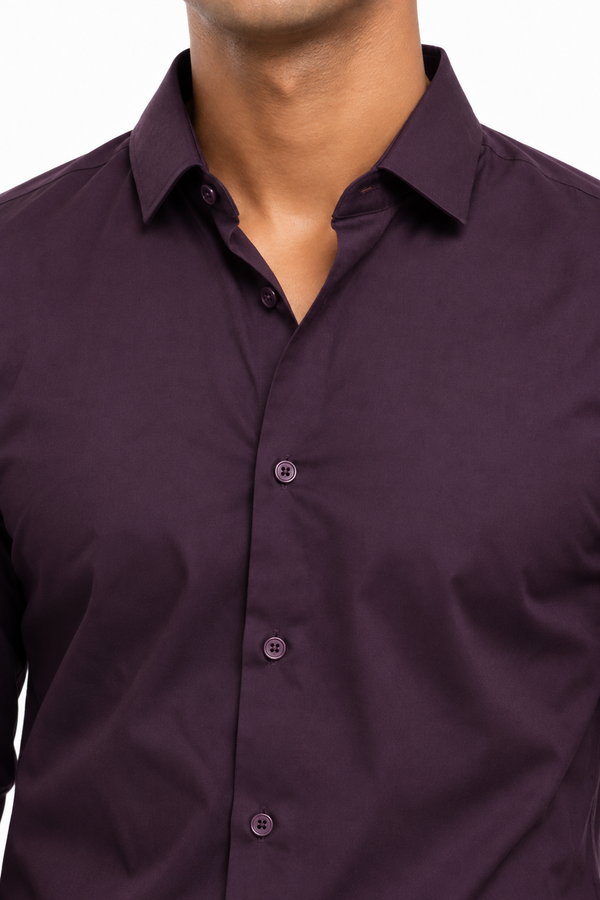 Dark Purple Plain shirt