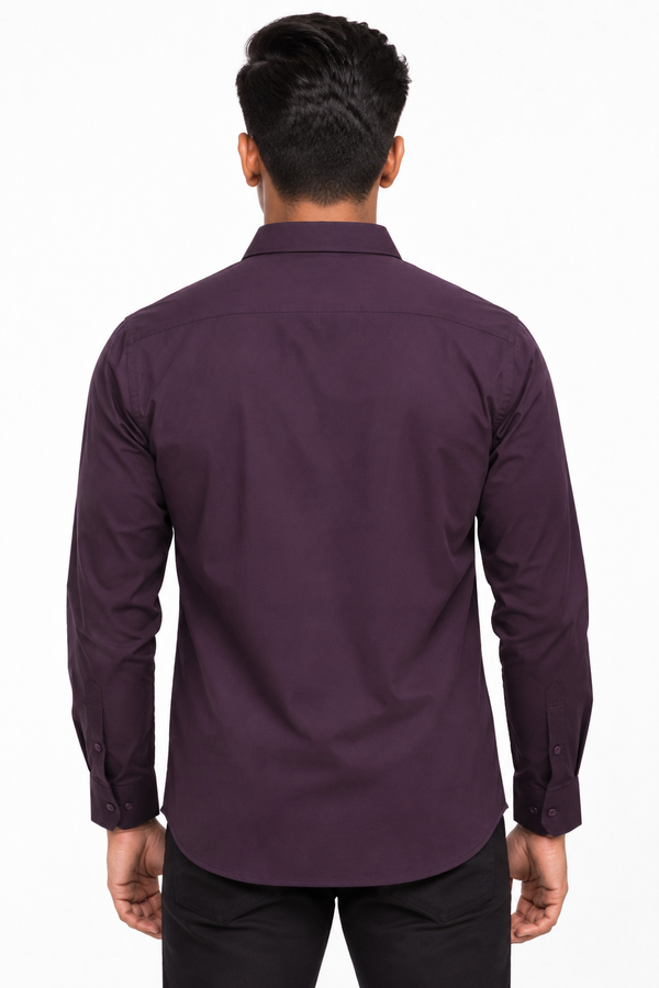Dark Purple Plain shirt