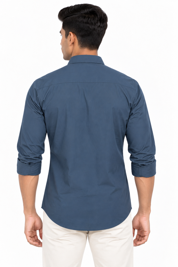 Blue Plain shirt