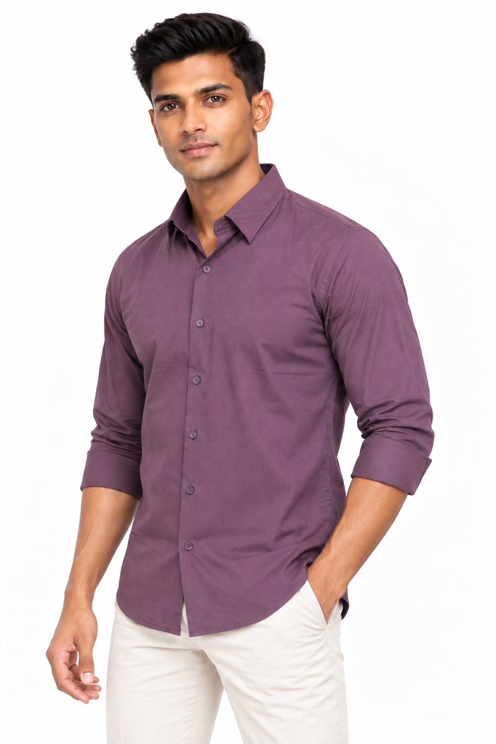Lavender Plain shirt