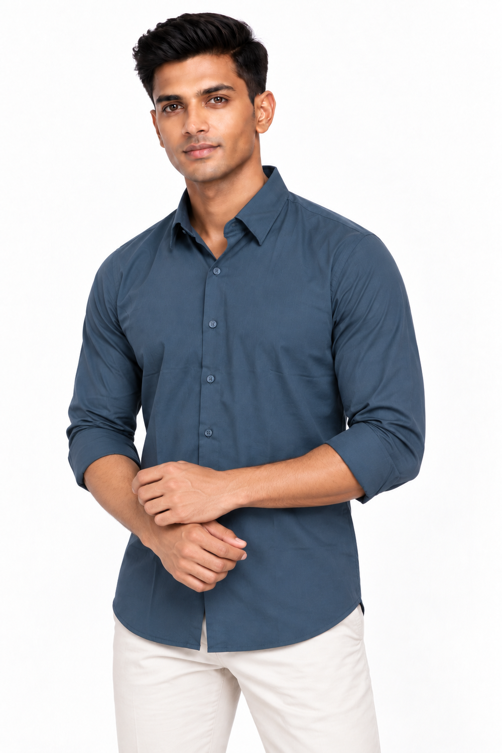 Blue Plain shirt