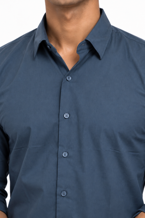 Blue Plain shirt