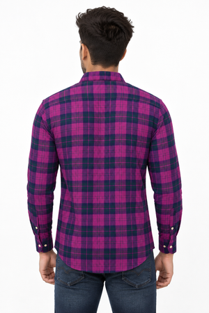 Purple Checked Shirt