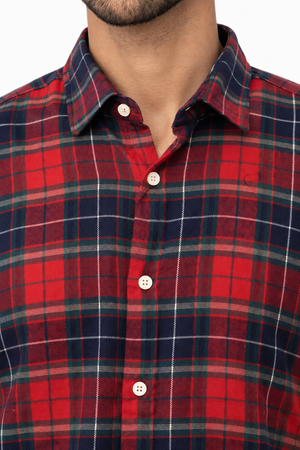 Red and Blue Checked Shirt