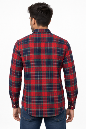 Red and Blue Checked Shirt