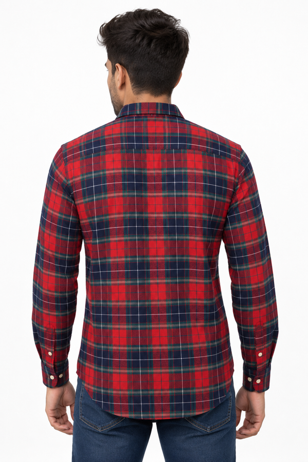 Red and Blue Checked Shirt