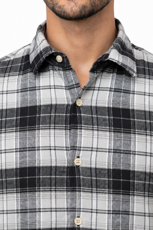 Black Checked Shirt