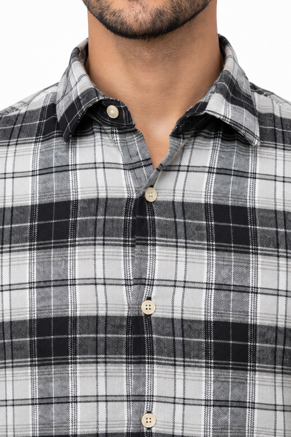 Black Checked Shirt