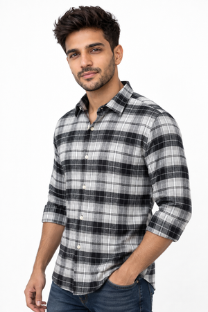 Black Checked Shirt