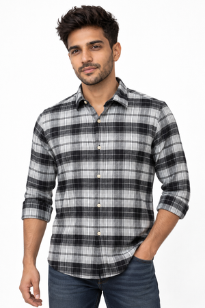 Black Checked Shirt