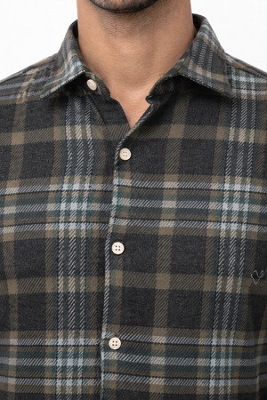 Green Checked Shirt