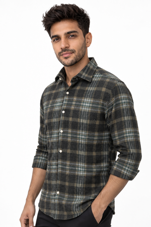 Green Checked Shirt