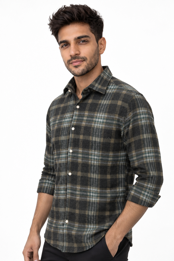Green Checked Shirt