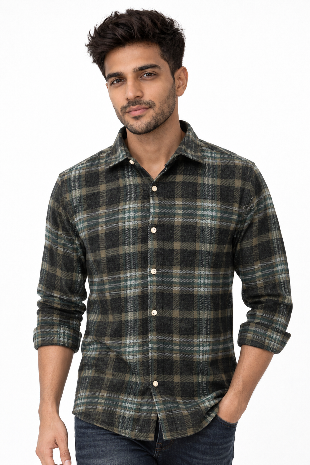 Green Checked Shirt