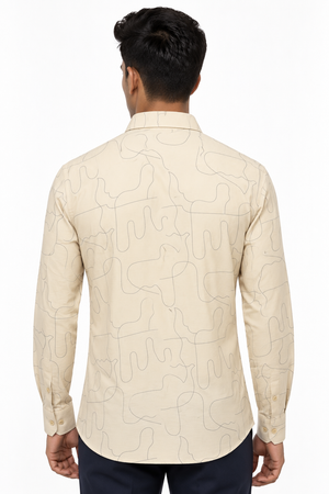 Cream Designer Shirt