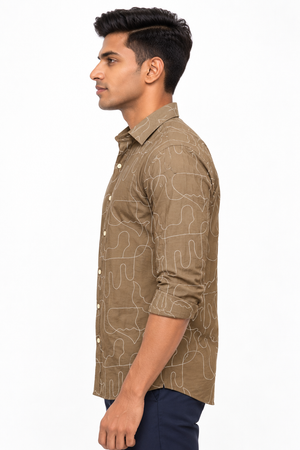 Brown Designer Shirt