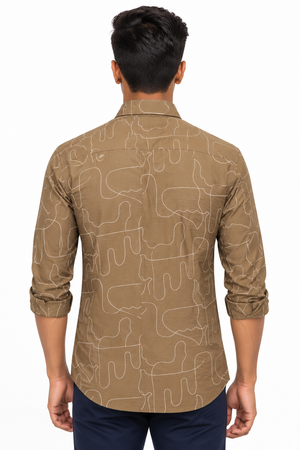 Brown Designer Shirt