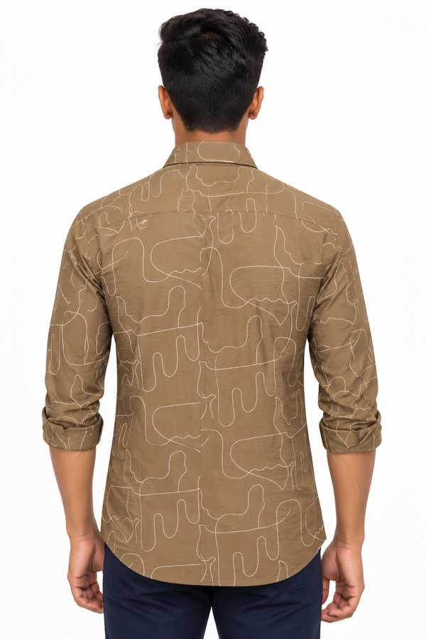 Brown Designer Shirt