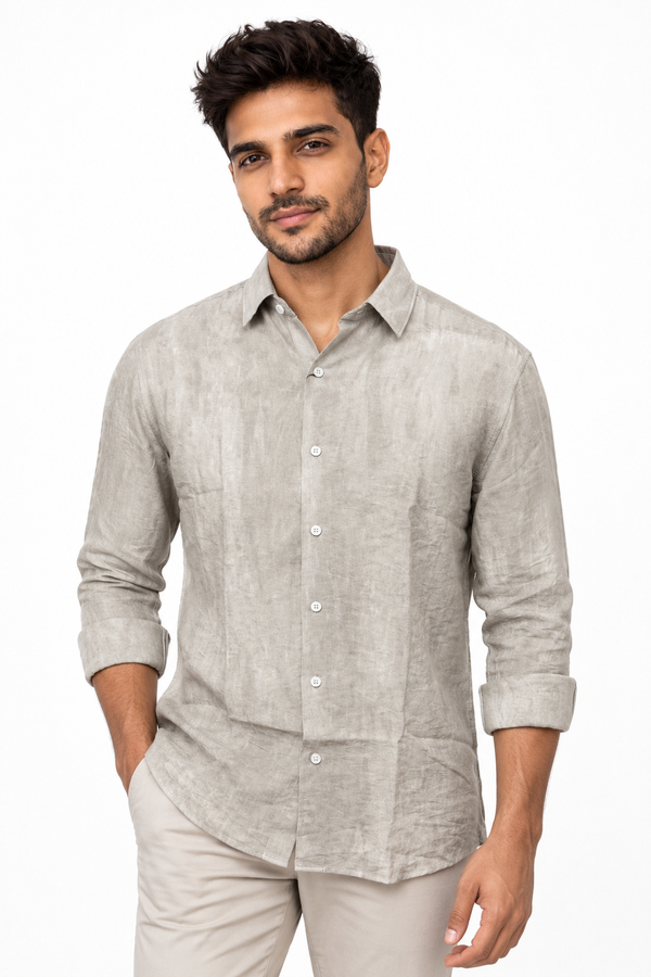Light Grey Tie dye Shirt