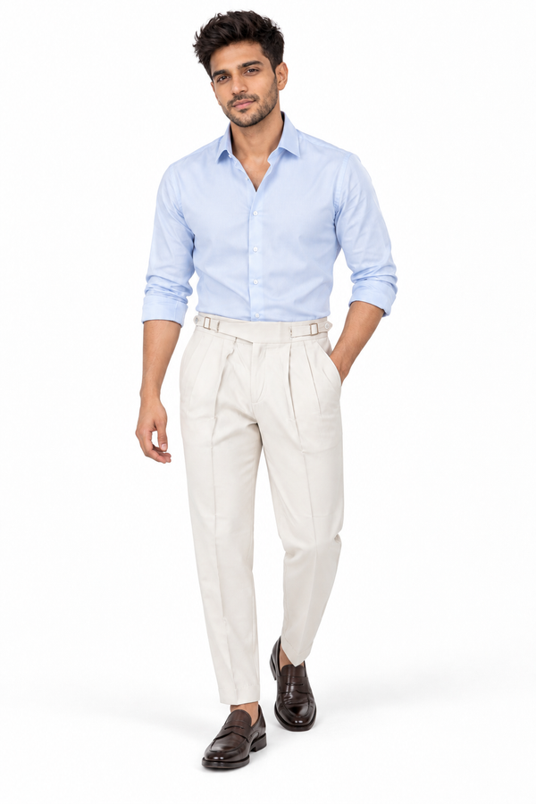 Light Grey Gurkha Pant