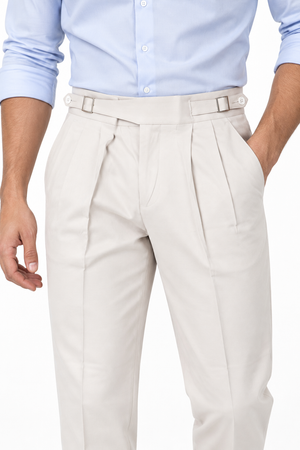 Light Grey Gurkha Pant