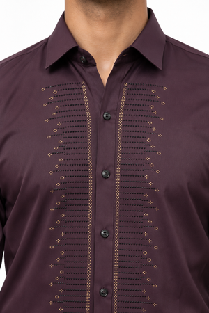Maroon Stone Shirt
