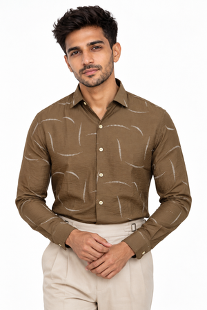 Brown Designer Shirt
