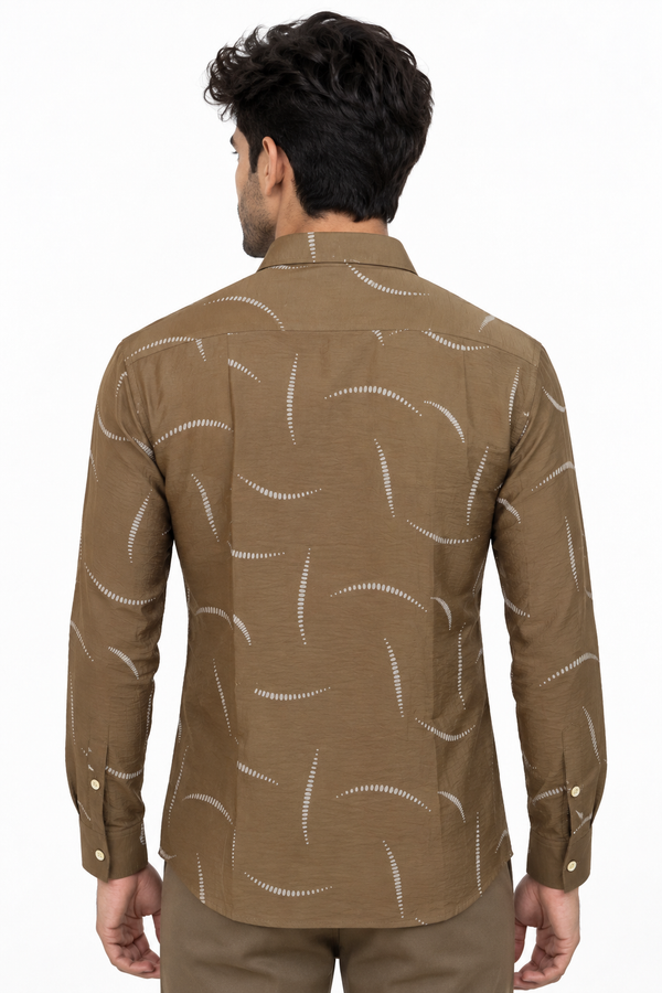 Brown Designer Shirt