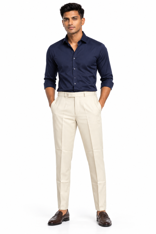Beige Formal Pant