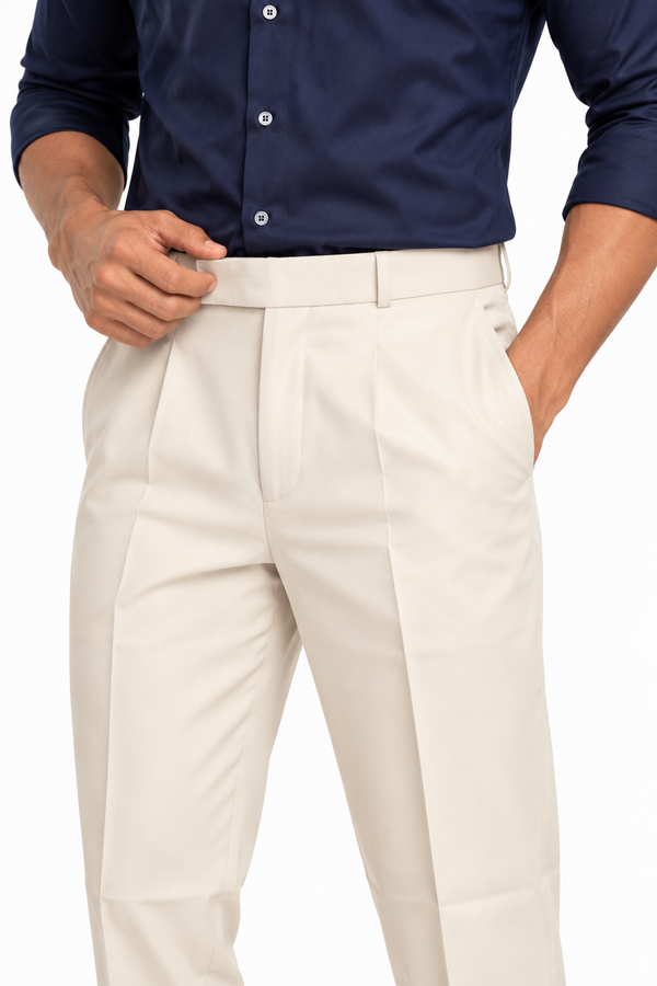 Beige Formal Pant