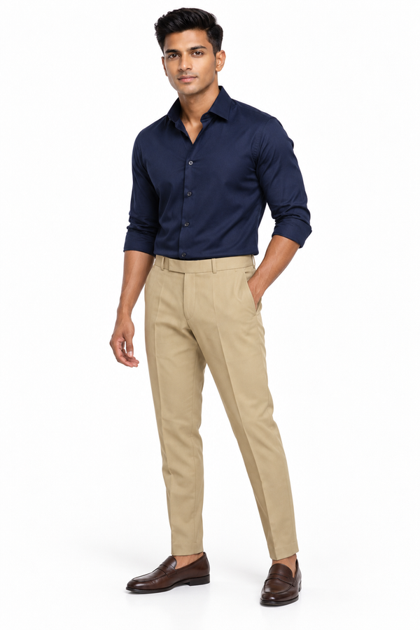 Cream Formal Pant