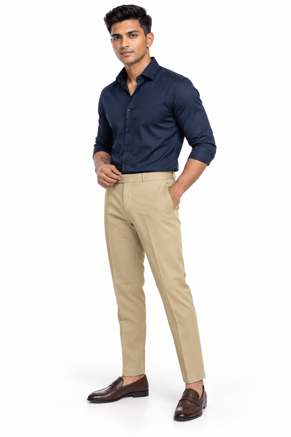 Cream Formal Pant