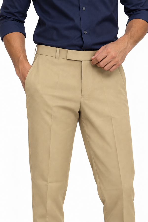 Cream Formal Pant