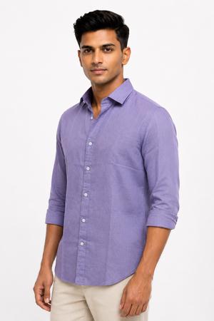 Lavender Linen Shirt