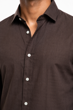 Brown Linen Shirt