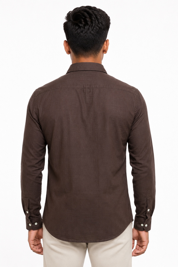 Brown Linen Shirt