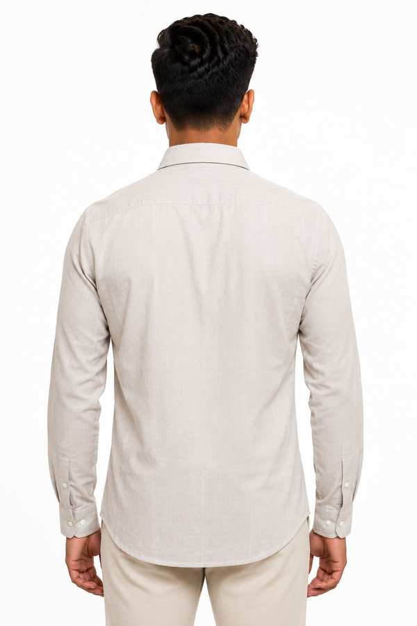 Cream Linen Shirt