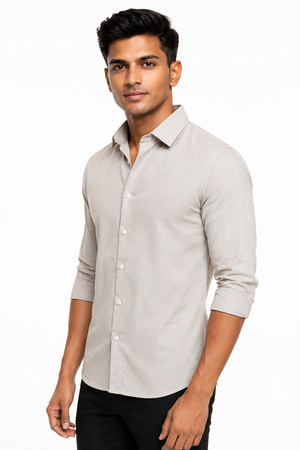 Cream Linen Shirt
