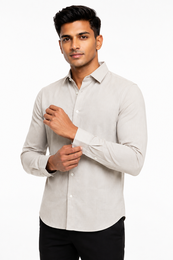 Cream Linen Shirt