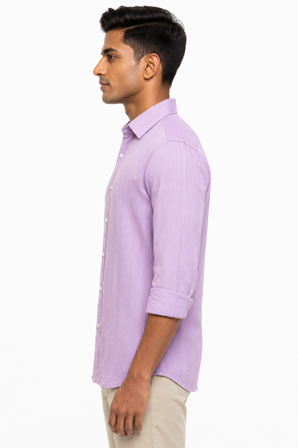 Peach Linen Shirt