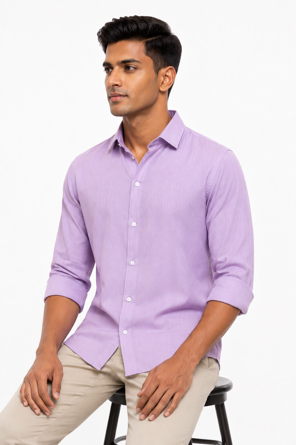 Peach Linen Shirt