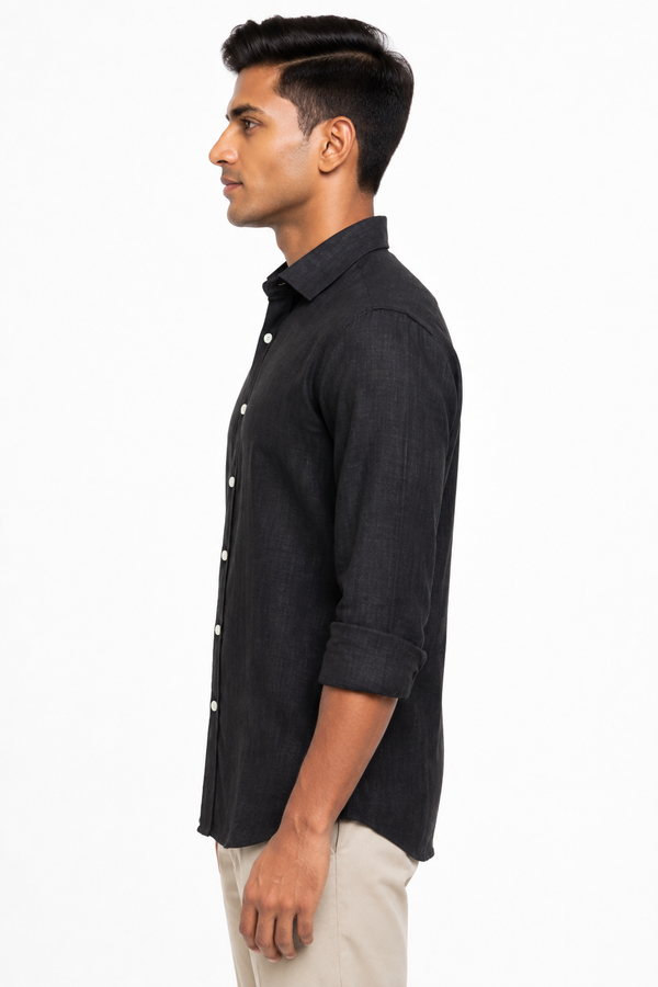 Black Linen Shirt