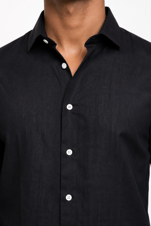 Black Linen Shirt