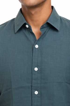 Green Linen Shirt