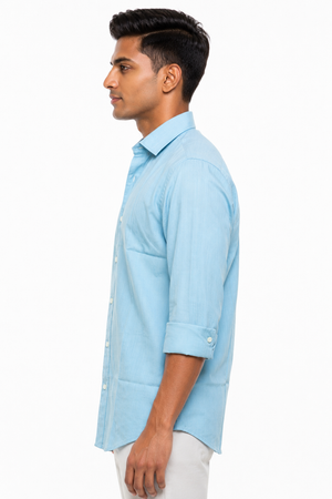 Light Blue Linen Shirt