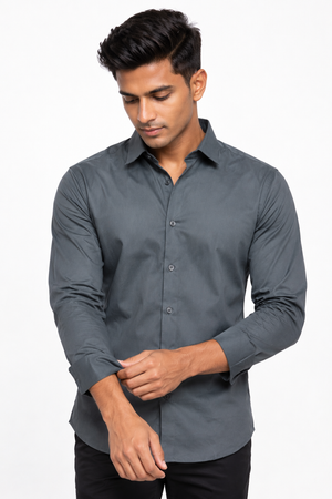 Dark Grey Plain shirt